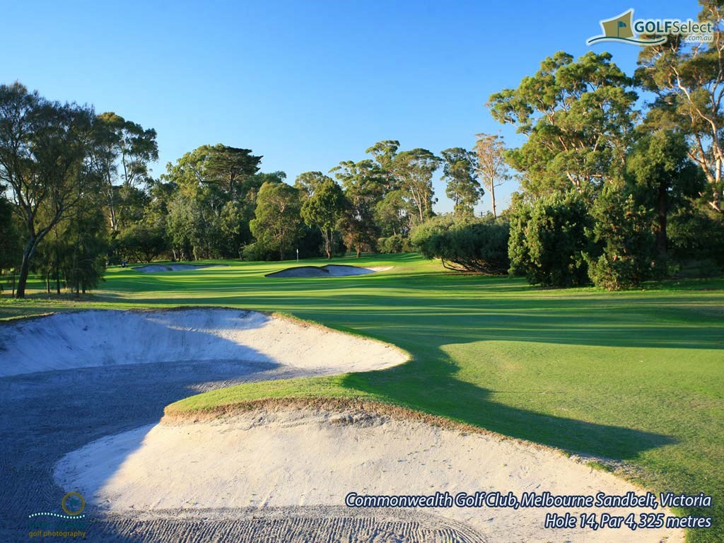 Golf Wallpaper – Commonwealth Golf Club, Hole 14, Par 4,