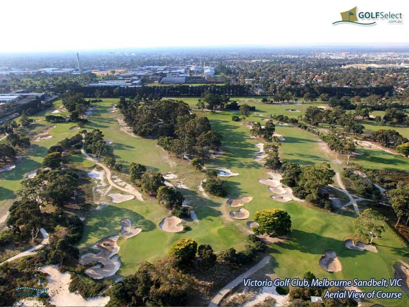 Golf Wallpaper - Victoria Golf Club - Aerial Image of Course