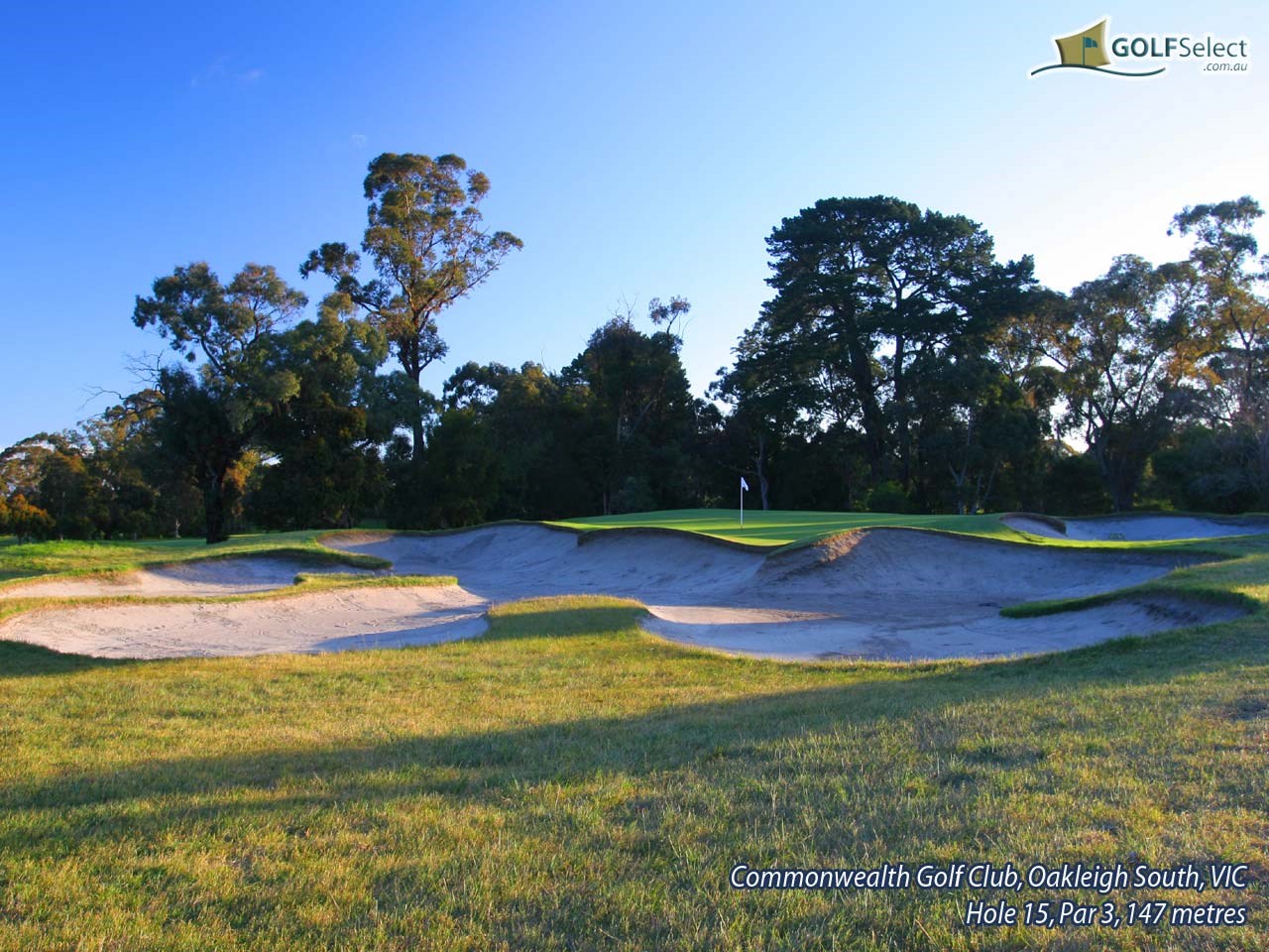 Commonwealth Golf Club Hole 15, Par 3, 147 metres
