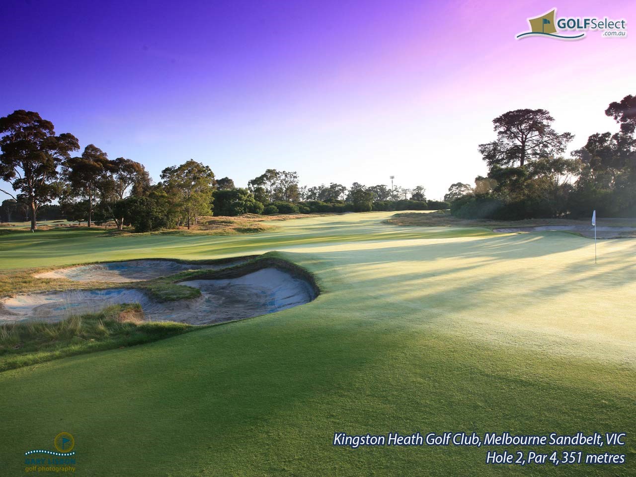 Kingston Heath Golf Club Hole 2, Par 4, 351 metres