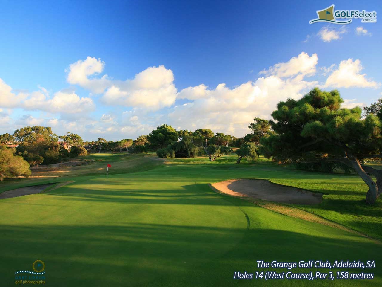 Grange Golf Club (West) Hole 14 (West Course), Par 3, 158 metres