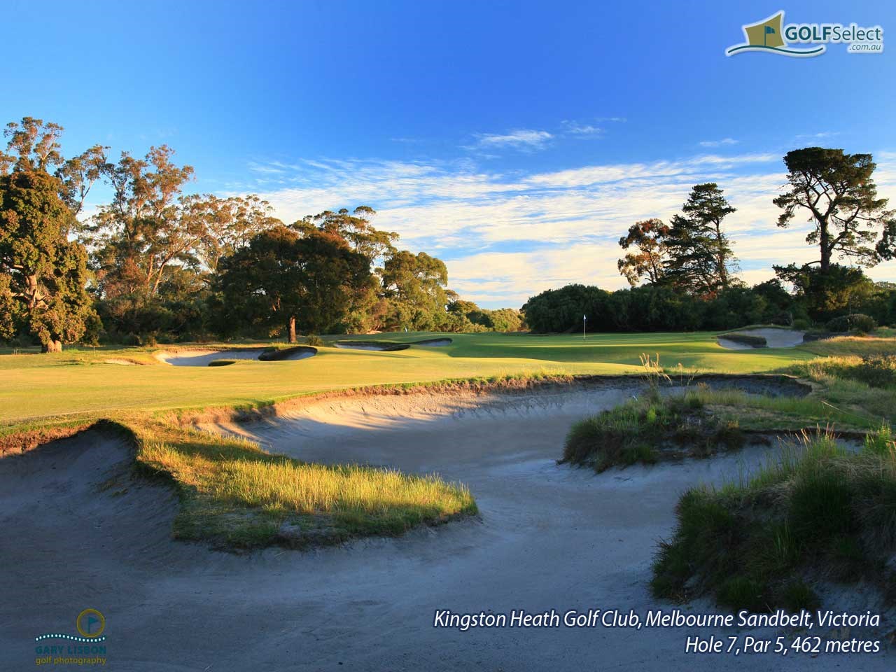 Kingston Heath Golf Club Hole 7, Par 5, 462 metres