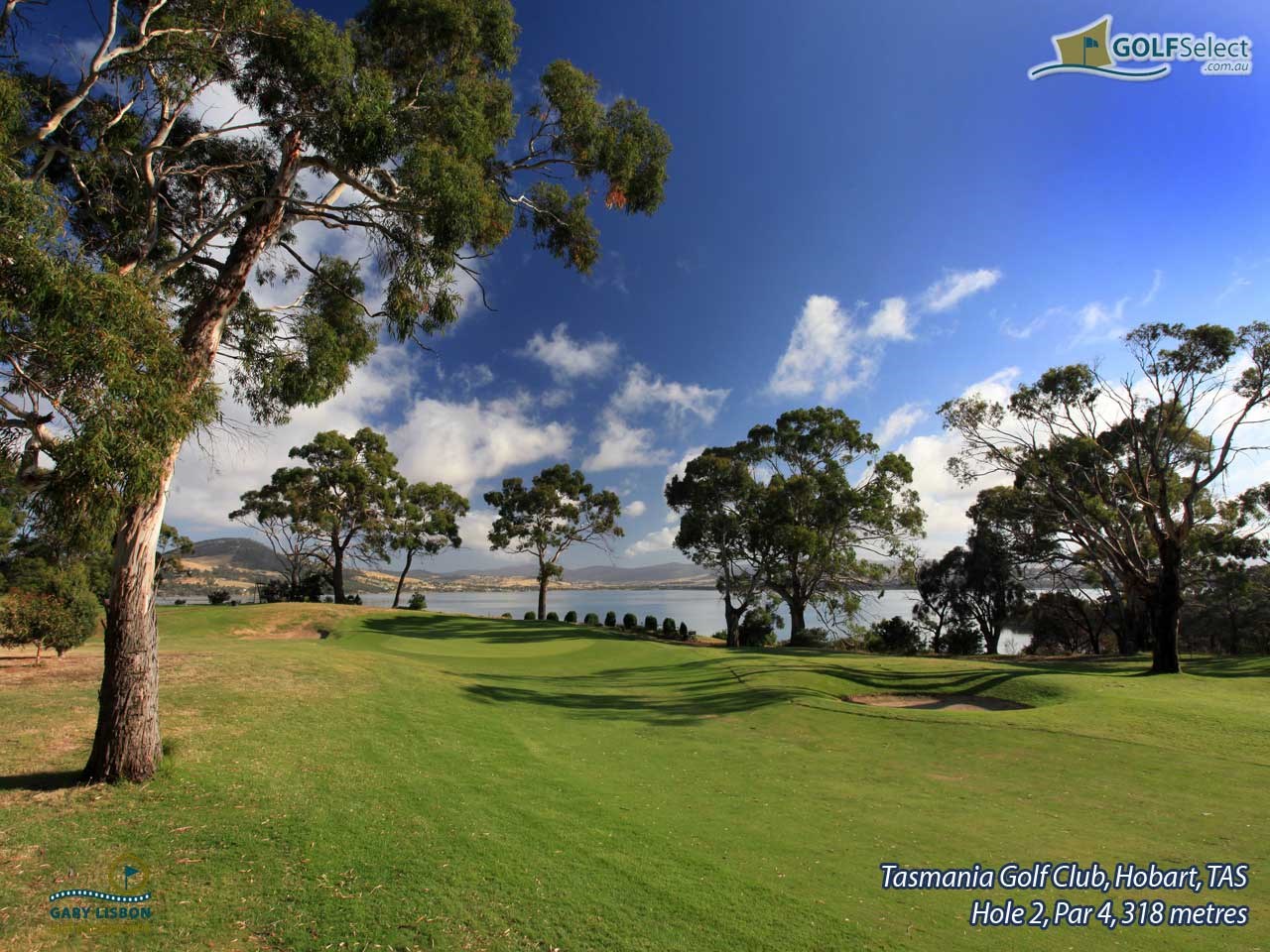 Tasmania Golf Club Hole 2, Par 4, 318 metres