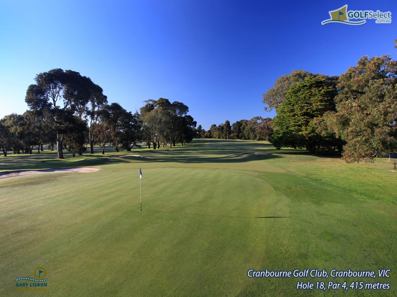 Cranbourne Golf Club Hole 18, Par 4, 415 metres