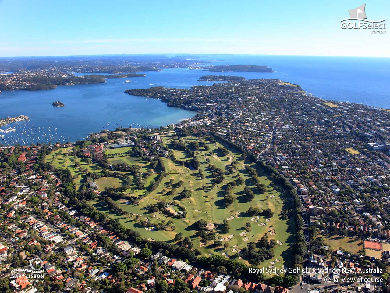 Royal Sydney Golf Club Aerial view of course