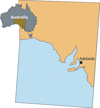 Adelaide Location Map