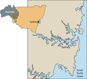 Sydney Location Map
