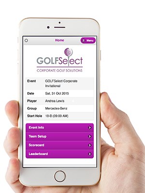 GolfDayPro Mobile Scoring Sample